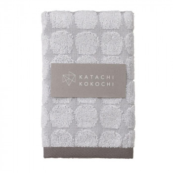 KATACHI KOKOCHI フェイスタオル1P(袋入れ) グレー K-20FF6