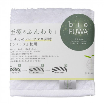 bio FUWA タオルハンカチ1P(袋入れ) ホワイト B-70HF5