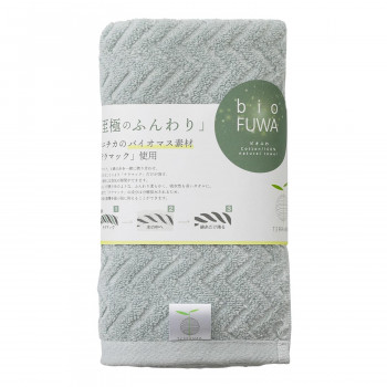 bio FUWA フェイスタオル1P(袋入れ) グリーン B-70FF3