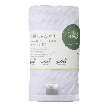 bio FUWA フェイスタオル1P(袋入れ) ホワイト B-70FF5