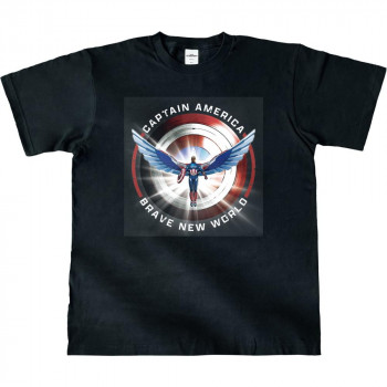 イン・ロック MARVEL(マーベル) キャプテン・アメリカ4 Tシャツ(L 黒) IG4519