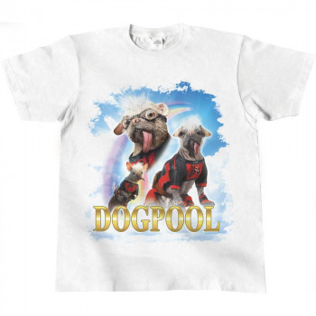 イン・ロック MARVEL(マーベル) デッドプール3 Tシャツ(L White ドッグプール) IG4465