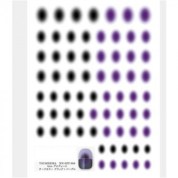 TSUMEKIRA(ツメキラ) ネイルシール hitoプロデュース チークカラーブラック×パープル NN-HIT-004