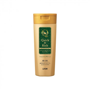 ライオンペット クイック＆リッチ トリートメントインシャンプー 愛犬用 フォレストグリーン 200ml 3670068