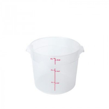 丸型フードコンテナー 6QT 半透明 PLRFT306TL