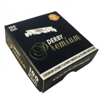 Derby　ダービープレミアム 片刃カミソリ(カミソリ替刃) 100枚入