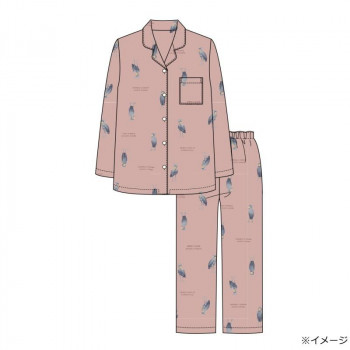 ギャルソンヌ　レディスパジャマ　Candy Closet　ブロード　ハシビロコウ柄シャツピンク　261036　Lサイズ