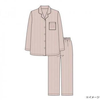 ギャルソンヌ　レディスパジャマ　Candy Closet　ブロード　ストライプシャツ　ピンク　261046　Lサイズ