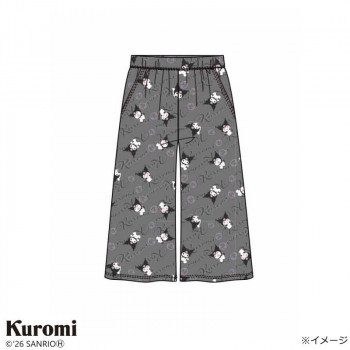 ギャルソンヌ　レディスパジャマ　天竺　サンリオ　クロミ　7分丈パンツ　グレー　370386　Lサイズ