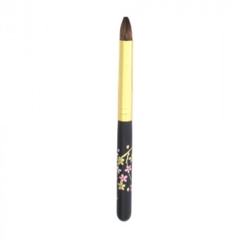 竹宝堂 広島 熊野筆 メイクブラシ アイシャドーブラシ 小桜(黒軸) カナダリス WP S-9