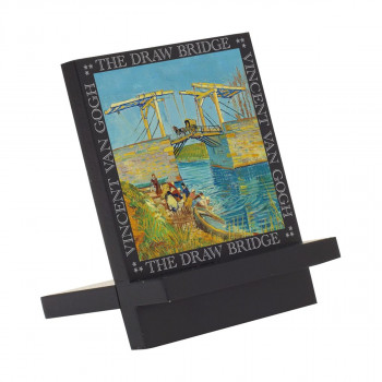 ユーパワー 名画木製イーゼルアート ゴッホ「アルルの跳ね橋」 EA-00801