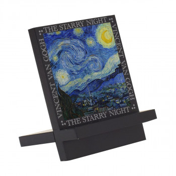 ユーパワー 名画木製イーゼルアート ゴッホ「星月夜」 EA-00804