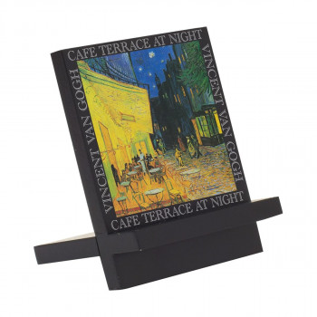 ユーパワー 名画木製イーゼルアート ゴッホ「夜のカフェテラス」 EA-00805