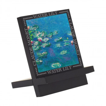 ユーパワー 名画木製イーゼルアート モネ「睡蓮II」 EA-00806