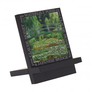 ユーパワー 名画木製イーゼルアート モネ「睡蓮の池と日本の橋」 EA-00807