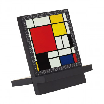 ユーパワー 名画木製イーゼルアート モンドリアン「コンポジションライン＆カラー」 EA-00810