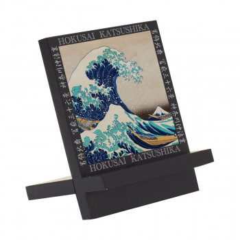 ユーパワー 名画木製イーゼルアート 葛飾北斎「神奈川沖浪裏」 EA-00817