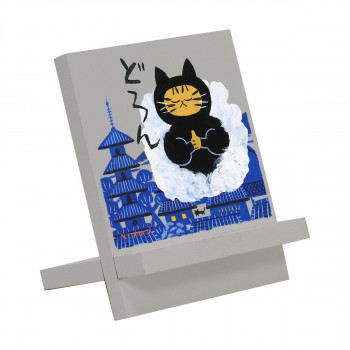 ユーパワー 糸井忠晴 木製イーゼルアート「どろん」 IT-00954