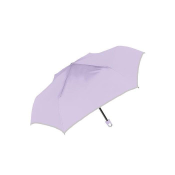 中谷 折傘 UV 50cm 子供無地折 パープル 966-010