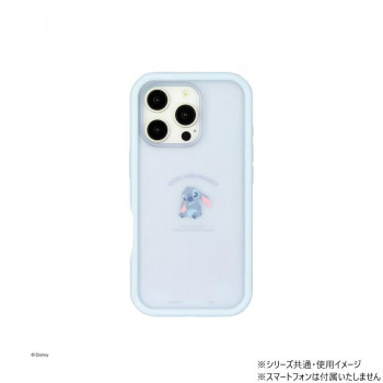ディズニー iPhone16 Pro 対応 プランプフレームケース ST.スティッチ DNG-205ST
