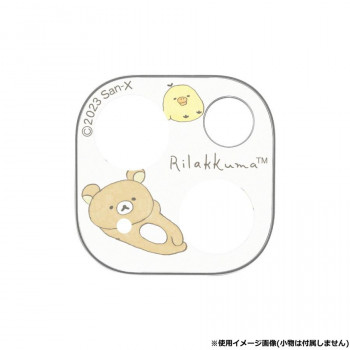 リラックマ iPhone15/15 Plus/14/14 Plus 対応 カメラカバー リラックマ GRC-350A