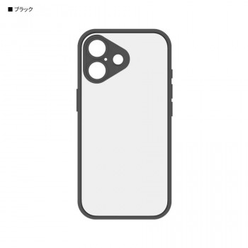 IIIIfit プランプフレーム iPhone17 対応 ケース BK.ブラック IFT-185BK