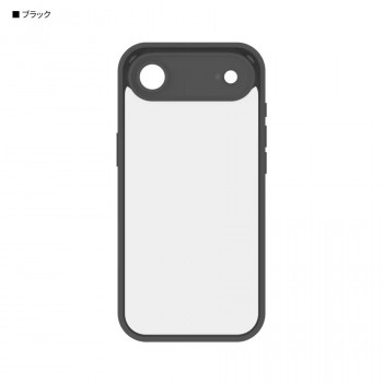IIIIfit プランプフレーム iPhone Air 対応 ケース BK.ブラック IFT-187BK