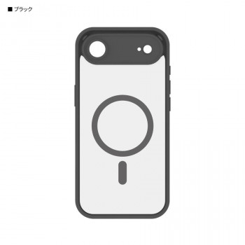 IIIIfit プランプフレーム iPhone Air MagSafe 対応 BK.ブラック IFT-191BK
