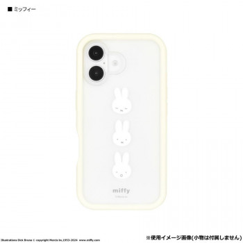 ミッフィー iPhone16 対応 プランプフレームケース A.ミッフィー MF-542A
