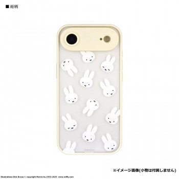 ミッフィー IIIIfit プランプフレーム iPhone Air 対応 ケース A.総柄 MF-628A