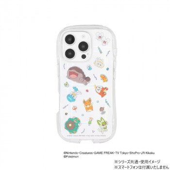 ポケットモンスター iPhone16 Pro 対応 クリスタルクリアケース B.パルデア地方 POKE-942B
