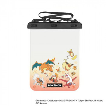ポケットモンスター タブレット対応 防水ポーチ OR.オレンジ＆レッド POKE-969OR