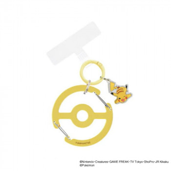 ポケットモンスター マルチリングプラス クリアカラビナ付き E.ピカチュウ POKE-987E