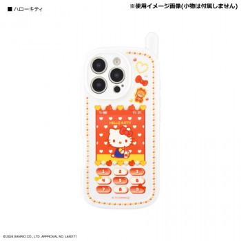 サンリオ iPhone16 Pro 対応 レトロガラケー風ケース KT.ハローキティ SANG-460KT