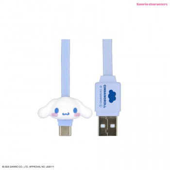サンリオ USB Type-C 対応 マスコットケーブル CN.シナモロール SANG-486CN