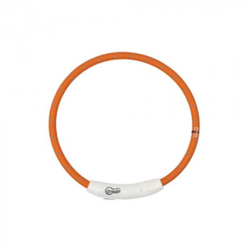 ROOP ループセイフ LED首輪 オレンジ 65cm