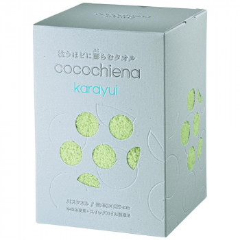 cocochiena karayui カラユイボックス バスタオル×1 483720 CE2473 イエローグリーン