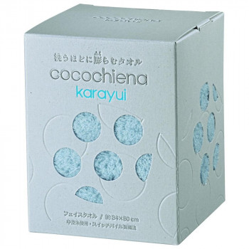cocochiena karayui カラユイボックス フェイスタオル×1 483721 CE1173 ブルー