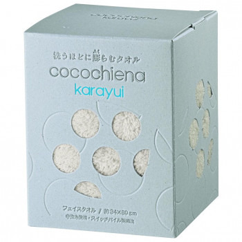 cocochiena karayui カラユイボックス フェイスタオル×1 483721 CE1173 ベージュ
