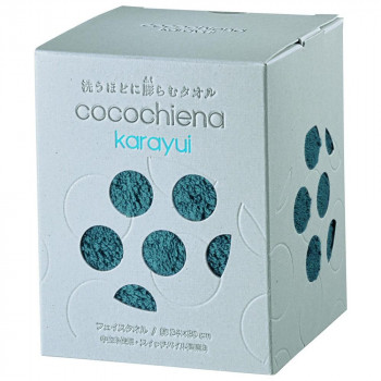 cocochiena karayui カラユイボックス フェイスタオル×1 483721 CE1173 ダークグリーン