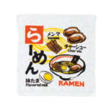 犬飼タオル 40FS-102 日本いいもの ふわさらタオルハンカチ ラーメン