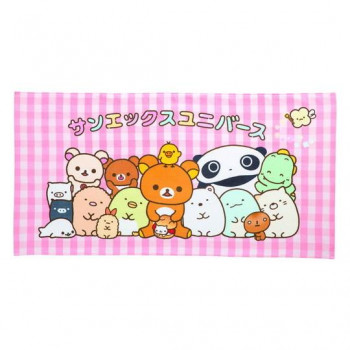 犬飼タオルSXU70-A SAN-Xユニバース バスタオル 集合 染料インクジェットプリント