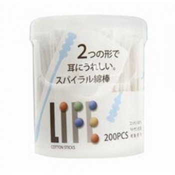 平和メディク ライフ スパイラル綿棒 200本入×60セット 6136