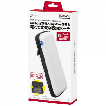 Switch2用 シンプルポーチ ホワイト CY-S2SMP-WH
