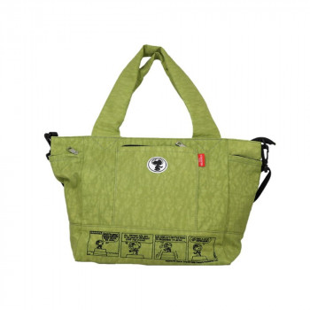 zucchero×Vintage PEANUTS 3WAY ボストンバッグ キャリーバー通し付き グリーン 62083