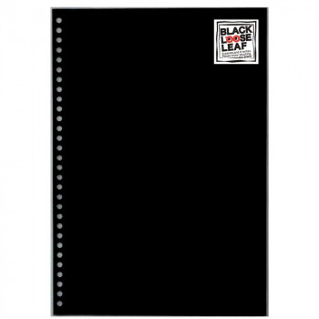 石原紙工 ブラックルーズリーフ30穴 A4 BL3