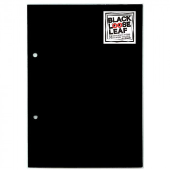 石原紙工 ブラックルーズリーフ2穴 A5 BL1-2