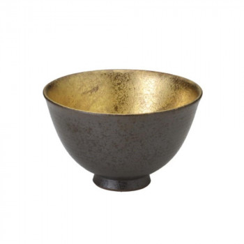 黒吹金彩碗金 W751