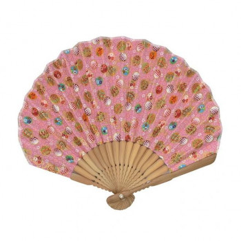 大西賢製販 Ripple  シェル扇子  22cm 手毬 ピンク SY19-B02
