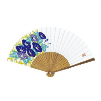 大西賢製販 Ripple  レディースプリント扇子  21cm 朝顔  S20-LN02